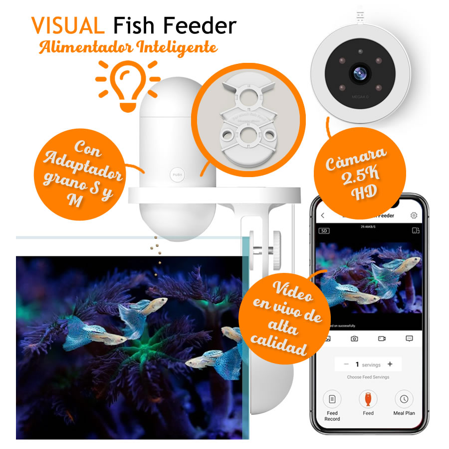 Visual Feeder O-1 – Alimentador Automático com Câmara HD 2K
